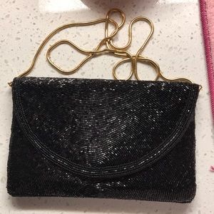 Vintage seed bead clutch